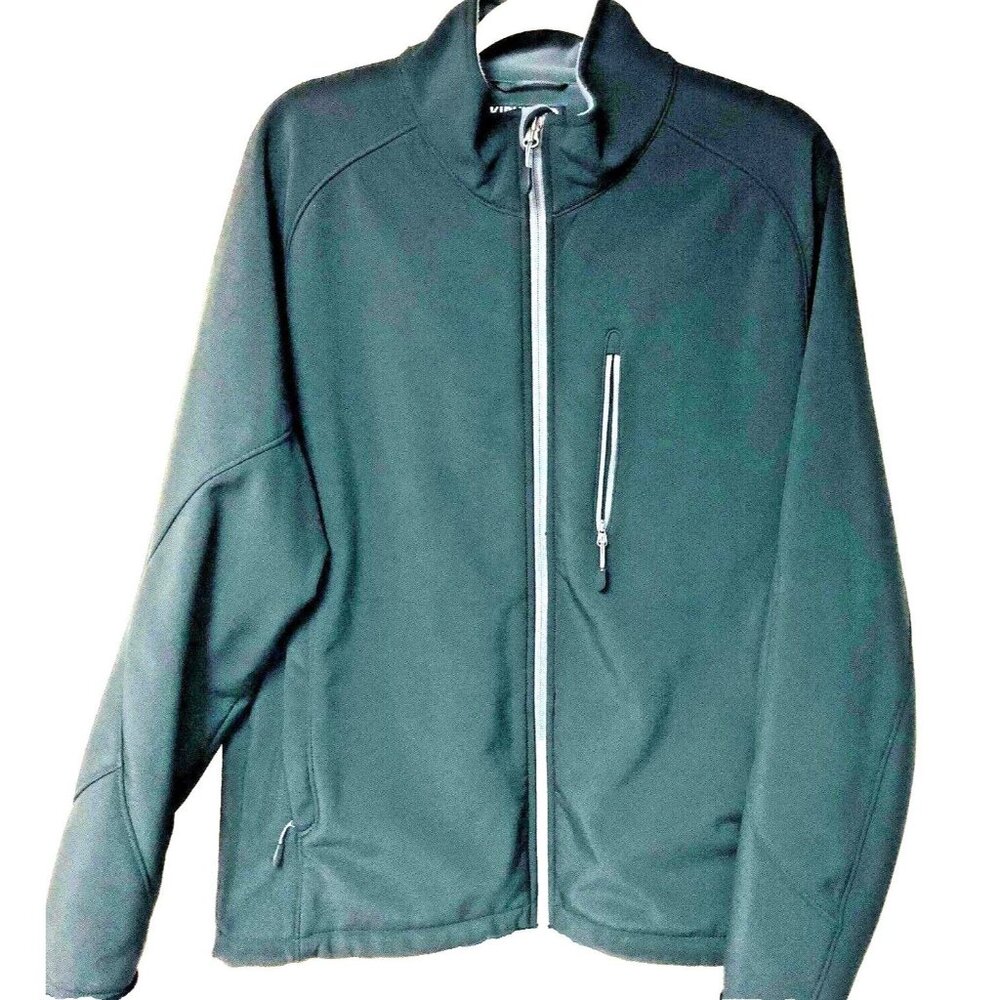 Performance Jacket Men's L Black Softshell Brushe… - image 1